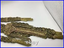 Set Of 2 Antq Chinese Coin Prosperity Dolls