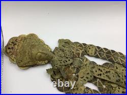 Set Of 2 Antq Chinese Coin Prosperity Dolls