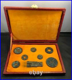 Set Old Antique Chinese Coins Vintage Collection