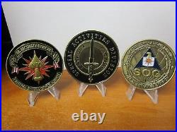 Set of 10 Challenge Coins CIA Trump SAD Reaper SOG Seal Team VI Spy vs Spy NOC