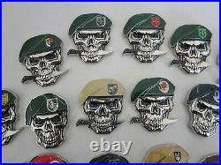 Set of 16 Skull Challenge Coins USAF CCT TACP PJ SF Army Ranger Delta Force SAS