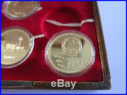 Set of 4 commemorative gold coins founding of the People's Republic of China
