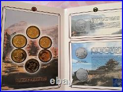 Shanghai Mint 1990s famous scenery in Sichuan panda medal set China coin