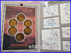 Shanghai Mint 1990s famous scenery in Sichuan panda medal set China coin