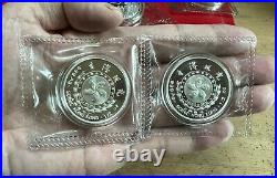 Shanghai Mint 1997 China silver medal Hongkong Scenery set China coin