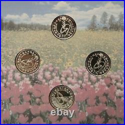 Shanghai Mint 1997 the 4th Chinese Flower&Plant Expo silver medal set China coin