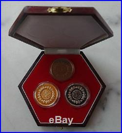 Shanghai Mint1980 China Medal SHOU XING-The God of LONGEVITY set China coin