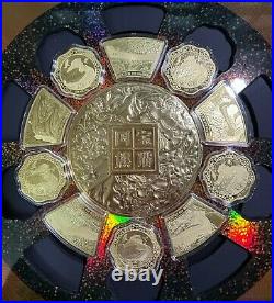 Shenyang Mint 2019 China 300g silver panda medal set, China coin