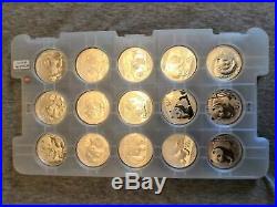 Silver Panda Set of 15 Coins Year 2001-2015 in Origin Capsules in the Pad