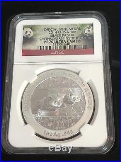 Smithsonian Institution Panda Issue Set PF70 Ultra Cameo 2014 2015 2016 1oz Coin