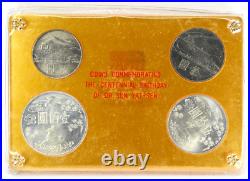 TAIWAN 1965 Mint Set'The Centennial Birthday of Dr. Sun Yat-Sen' 0.95oz Silver