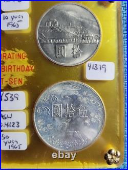 Taiwan 1965 Coin Set Dr. Sun Yat-Sen Centennial Silver 0.750 041625-11 Taiwan 1965 Coin Set Dr. Sun Yat-Sen Centennial Silver 0.750 041625-11