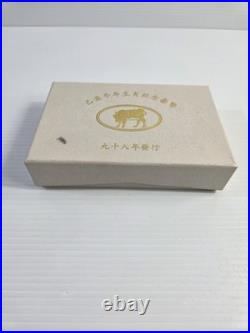 Taiwan China 1998 Year of The Ox 100 Dollars 1oz Silver Coin, Set of 3 coins