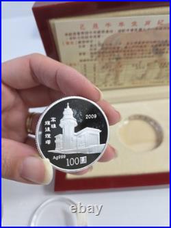 Taiwan China 1998 Year of The Ox 100 Dollars 1oz Silver Coin, Set of 3 coins