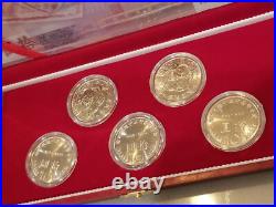 Taiwan Republic Of China 50th Anniversary BOX SET Coins Banknotes Dollar SEALED