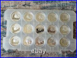The 15 2011 1oz Chinese Silver Panda coin Set In Orginal Plastic Case