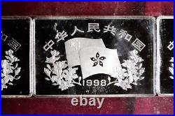 The Commemorative Silver Coin Set of the New Looks of Hong Kong 20 yuan4 pieces