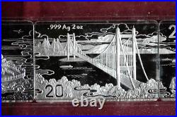 The Commemorative Silver Coin Set of the New Looks of Hong Kong 20 yuan4 pieces