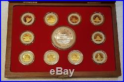 The PANDA PRESTIGE GOLD AND SILVER COLLECTION 1982-1992 (11 Coin Set) #21/99