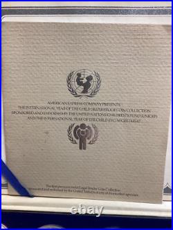 UNICEF International Year of the Child 18 Silver Coins- Includes RARE China