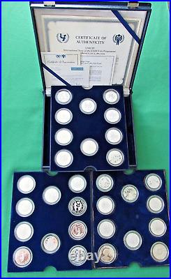 UNICEF Year of the Child Silver Coin Proof Set 1979 1981 30 COINS WITH CHINA