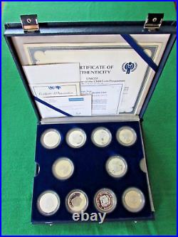 UNICEF Year of the Child Silver Coin Proof Set 1979 1981 30 COINS WITH CHINA