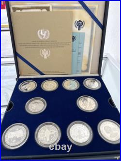 UNICEF Year of the Child Silver Coin Proof Set 1979-1982 30 Coins with COA #7949 UNICEF Year of the Child Silver Coin Proof Set 1979-1982 30 Coins with COA #7949