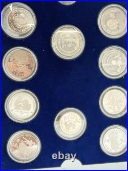 UNICEF Year of the Child Silver Coin Proof Set 1979-1982 30 Coins with COA #7949 UNICEF Year of the Child Silver Coin Proof Set 1979-1982 30 Coins with COA #7949