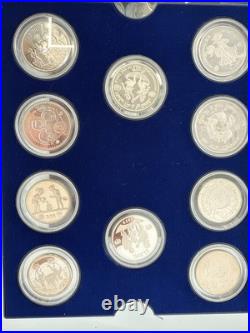 UNICEF Year of the Child Silver Coin Proof Set 1979-1982 30 Coins with COA #7949 UNICEF Year of the Child Silver Coin Proof Set 1979-1982 30 Coins with COA #7949