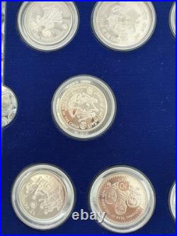 UNICEF Year of the Child Silver Coin Proof Set 1979-1982 30 Coins with COA #7949 UNICEF Year of the Child Silver Coin Proof Set 1979-1982 30 Coins with COA #7949