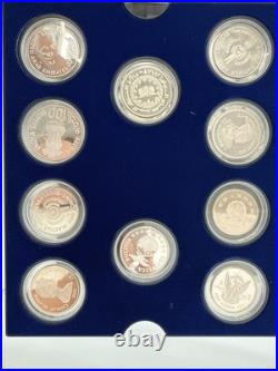 UNICEF Year of the Child Silver Coin Proof Set 1979-1982 30 Coins with COA #7949 UNICEF Year of the Child Silver Coin Proof Set 1979-1982 30 Coins with COA #7949