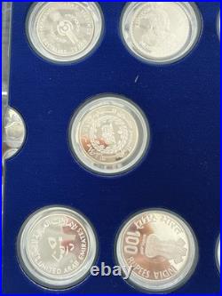UNICEF Year of the Child Silver Coin Proof Set 1979-1982 30 Coins with COA #7949 UNICEF Year of the Child Silver Coin Proof Set 1979-1982 30 Coins with COA #7949