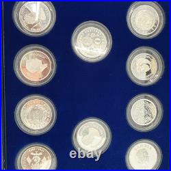 UNICEF Year of the Child Silver Coin Proof Set 1979-1982 30 Coins with COA #7949 UNICEF Year of the Child Silver Coin Proof Set 1979-1982 30 Coins with COA #7949