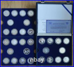 UNICEF year of the Child 1979-81 set 30 silver proof coins inc China and India
