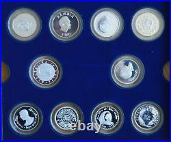 UNICEF year of the Child 1979-81 set 30 silver proof coins inc China and India