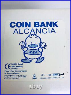 Vintage Sanrio Ahiru no Pekkle Ceramic Coin Bank Set of 2 NWT 1990 UNIQUE