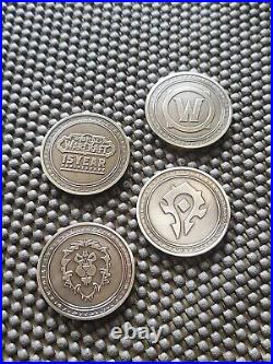World of Warcraft WOW 15th Anniversary Coin Set4 CHINA Blizzard Gear Thermos PC