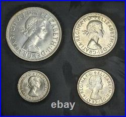 X Old Original Rare Australia 1962 4 Coin Silver Proof Set in Original Package