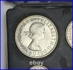 X Old Original Rare Australia 1962 4 Coin Silver Proof Set in Original Package